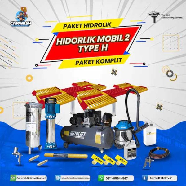 paket usaha cuci mobil 2 hidrolik tipe H