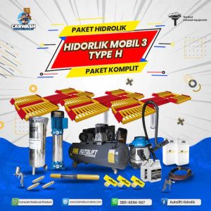 Paket Usaha Cuci Mobil 3 Hidrolik Tipe H