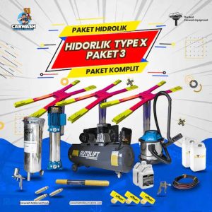 Paket Usaha Cuci Mobil 3 Hidrolik Tipe X