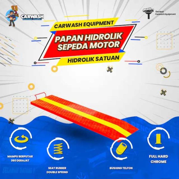 papan hidrolik cuci motor satuan